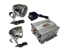 PYLE PLMCA20 100 Watts Motorcycle/ATV/Snowmobile Mount Amplifier with Dual handle-bar Mount Weatherproof speakers w/MP3/Ipod Input