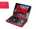 Red 9.5 LCD Screen Portable DVD PLAYER GAME TV MP4 MPEG4 USB SD Swivel