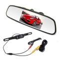 AGPtek® 2013 New 4.3 TFT LCD Car Rear View Rearview DVD Mirror Monitor + Backup Night Vision IR Camera (Auto Switch ON/OFF)