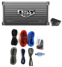 BOSS AUDIO AR1600.4 1600W 4 Channel Car Amplifier AR16004+Remote+8 Ga Amp Kit