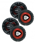 4) New BOSS CH6500 6.5 2-Way 400W Slim Car Speakers