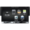 Power Acoustik PDR-760 Single Din Digital Media Receiver with Motorized Hang Down 7-Inch LCD Touch Screen