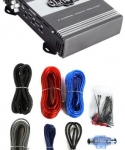 Pyramid PB715X 1000W 2 Channel Car Audio Amplifier Power Amp MOSFET+ 8Ga Amp Kit
