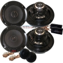 Alpine SPR-60C & SPR-60 Type R 2-Way 1260 Watt 6-1/2 Component + Coaxial Car Speaker (2 pairs)