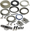 Lightning Audio by Rockford Fosgate Dual 1/0 Gauge Ga Awg Amplifier Installation Wiring Amp Kit