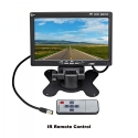 Esky® 7 inch TFT LCD Color 2 Video Input Car Rear View Monitor DVD VCR Monitor With Remote and Stand