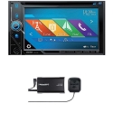 Clarion VX405 2-Din DVD Multimedia Station with  SiriusXM SXV300v1 Connect Vehicle Tuner Bundle
