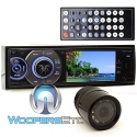 pkg Soundstream VR-345B In-Dash 1-DIN 3.4 DVD Stereo Receiver + XO Vision HTC 36 Backup Camera with Nightvision