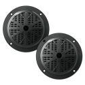Pyle PLMR51B Dual 5.25'' Waterproof Marine Speakers, 2-Way Full Range Stereo Sound, 100 Watt, Black (Pair)
