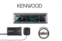 Kenwood KMR-M315BT Digital Media Receiver with SiriusXM SXV300v1 Satellite Radio and a FREE SOTS Air Freshener