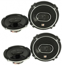 4) New JBL GTO638 6.5 - 6.75 360W 3 Way Car Audio Coaxial Speakers Stereo