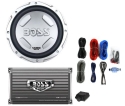 BOSS AUDIO CX122 12 1400W Car Power Subwoofer Sub Woofer+Mono Amplifier+Amp Kit