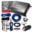 Pioneer GM-D9601 4 Gauge Digital Series Class D 2400W Mono Amp + Amplifier Wiring Kit**