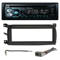 Pioneer DEH-X4800BT Bluetooth In-Dash CD Car Stereo Audio Receiver Bundle Combo W/ Metra 996503 Installation Kit For 1998-Up Chrysler/Dodge/Jeep Vehicles + Antenna Adapter Cable + Radio Wiring Harness