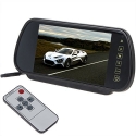 7 Inch 16:9 TFT LCD Widescreen Car Rearview Monitor Mirror with Touch Button, 480(W)x 234(H) Screen Resolution, Car /Automobile Rear View Mirror Display Monitor Support Two Ways Of Video Output, V1/V2 Selecting (LCD Only)