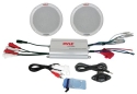 Pyle PLMRKT2A 2-Channel Waterproof MP3/iPod Amplified 6.5-Inch Marine Speaker System