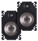 Polk Audio DB461P 4-by-6-Inch Coaxial Plate-Style Speakers (Pair, Black)