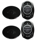 4) New Kenwood KFC-6985PS 6x9 1200 Watt 4-Way Car Audio Coaxial Speakers Stereo