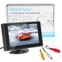 4.3 inch Foldable Car LCD TFT Rearview Monitor Screen