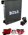 BOSS AUDIO Riot R1100M Mono Car Amplifier Amp + Sub Bass Remote + Wiring Kit
