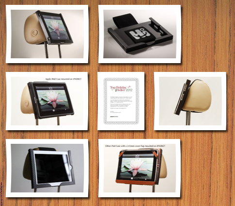 Imagination Productions ipadket car seat headrest mount holder for apple ipad ipad2 the new ipad3 & ipad4 1 2 3 4