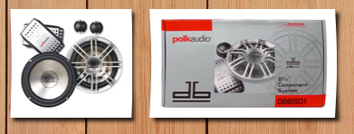 Polk Audio db6501 6.5-inch 2-way component system (pair, silver)