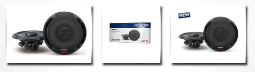 Alpine 6.5 car audio coaxial speakers (pair)